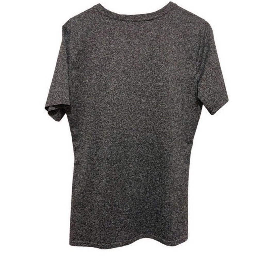 Aunis Womens T Shirt Large Gray Short Sleeve Crew Yoga Workout Top Stylish - Picture 2 of 11
